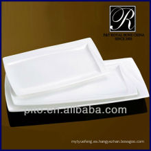 Placa rectangular de porcelana de cocina
